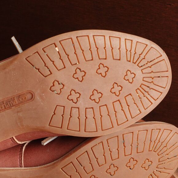 Timberland Boots Womens Size 8.5 Brown Savin Hill Leather Ankle Lace Up Comfort - Picture 12 of 13